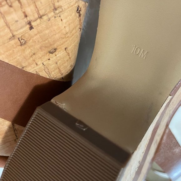 Guess Carmel Cork 4" Wedges double ankle buckle strap 10 - Picture 6 of 11